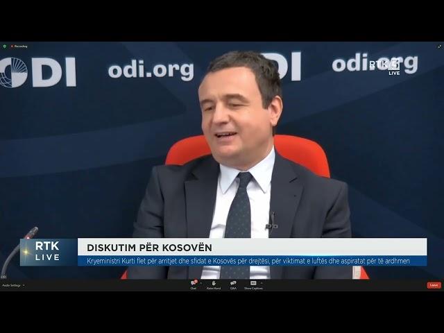 Debat rreth zhvillimit ekonomik të Kosovës në mes të Kryeministrit Albin Kurti dhe  Sara Pantulian