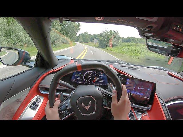 2020 Chevrolet Corvette Stingray Coupe - POV Backroad Blast (Binaural Audio)