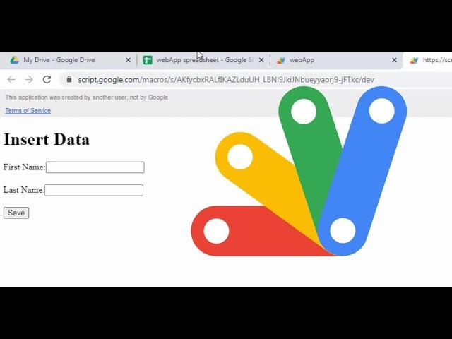 Create a Google Apps Script Web App