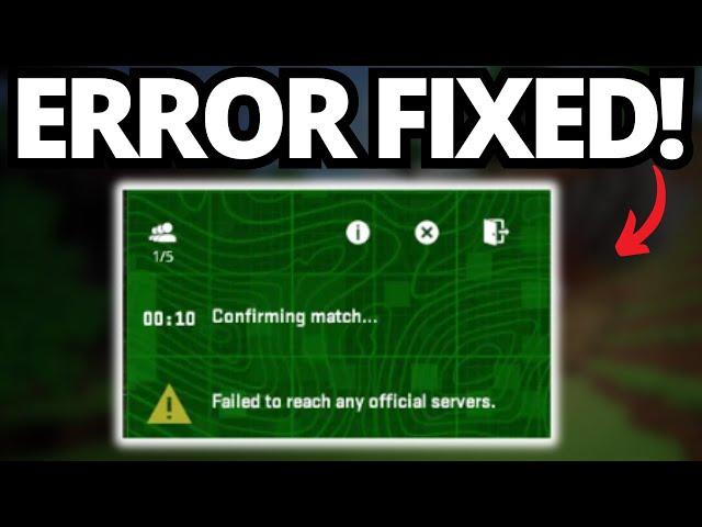 How To Fix Failed To Reach Any Official Servers on CS2 | Counter Strike 2