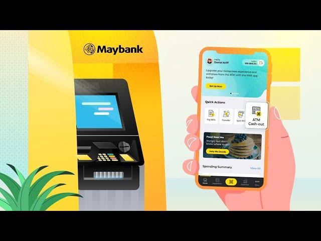 Withdraw money the contactless way with the MAE app!