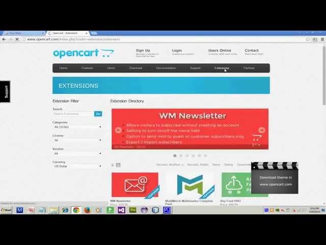 How to Install Themes in OpenCart 2.0.3.1