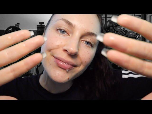 ASMR | SPIT Painting! *Sporty Girl Cleans your Sweaty Face*