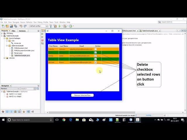 JavaFX TableView | Delete Checkbox Selected Rows on Button Click