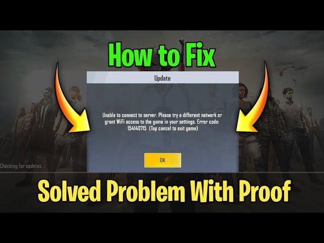 How to Fix Unable Connect to Server Problem Fix in Pubg Mobile Lite | Fix All Problem With Proof