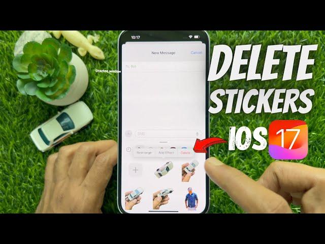 How to Delete Stickers in iPhone iOS 17