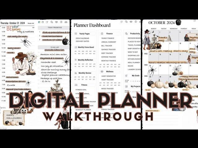 2024 /2025 DIGITAL PLANNER WALKTHROUGH : HOW I ORGANIZE MY LIFE DIGITALLY 