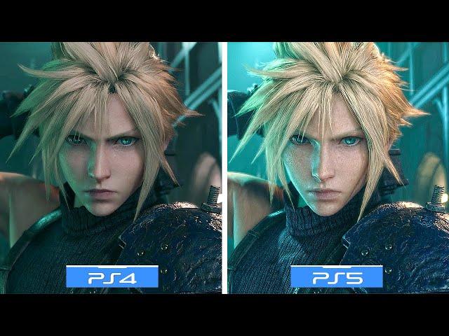 FF7 Remake PS4 Pro Vs FF7 Remake Intergrade PS5 Graphics Comparison