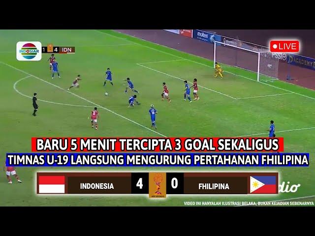  LIVE  INDOSIAR ▪ TIMNAS INDONESIA U-19 vs FHILIPINA U-19 ▪ Laga Perdana Piala AFF U-19 ▪ Ilustrasi