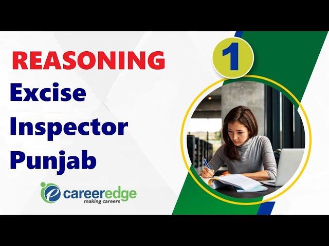 Punjab Excise Inspector | Reasoning I Practice Paper - 1 I Career Edge