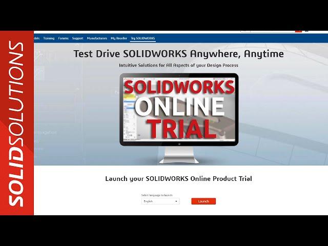 SOLIDWORKS Online Trial - Getting Started