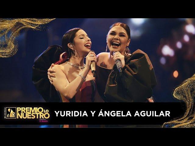 Que agonia! Yuridia y Ángela Aguilar en premios lo nuestro 2024!