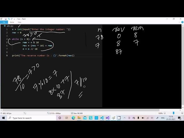 How to reverse number in python | 3 ways