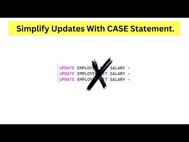 SQL Update Hack: Replace Multiple Statements with a Single CASE! #datascience #sql #programming