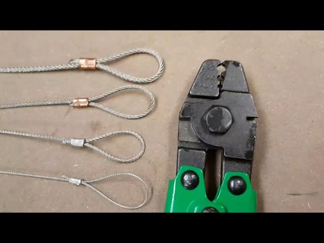 Steel Wire Rope Mini Crimping Tool 1mm 1.5mm 2mm 2.5mm