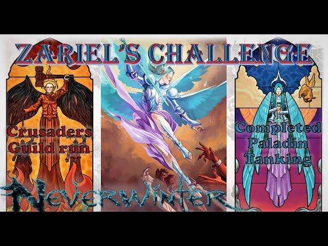 NEW Trial Zariel Guild Completion - Paladin Deathless Tanking - Neverwinter M19