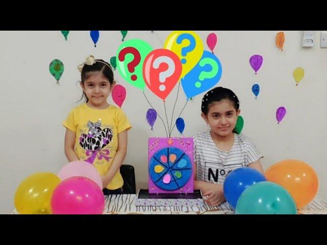 What's in the balloon challenge | kids fun and learning skills