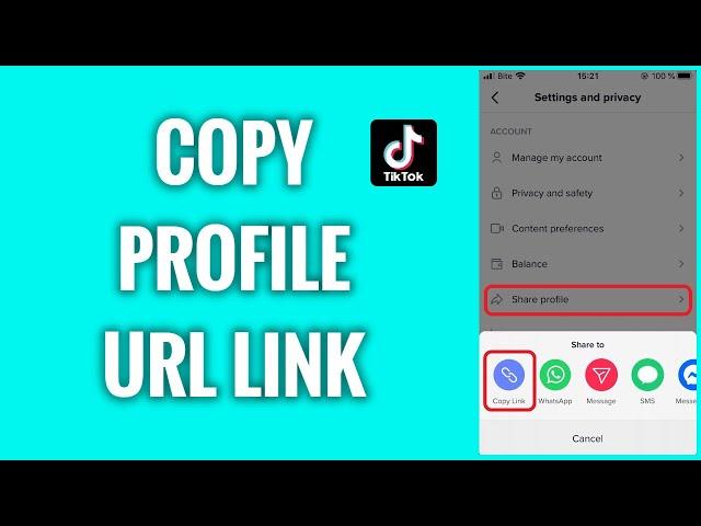 How To Find And Copy TikTok Profile URL Link