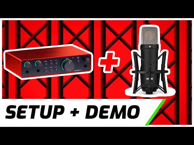 Focusrite Scarlett 2i2 & Rode NT1 | Setup & Demo