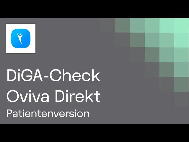 DiGA-Check Oviva Direkt (Patientenversion)