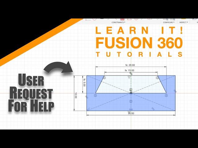 Autodesk Fusion 360 in 5 Minutes - User Request to Sketch a Parametric Dovetail that Works (2024)