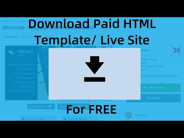 How to download source code of website: Download paid html template for free | Learn in 4 mins