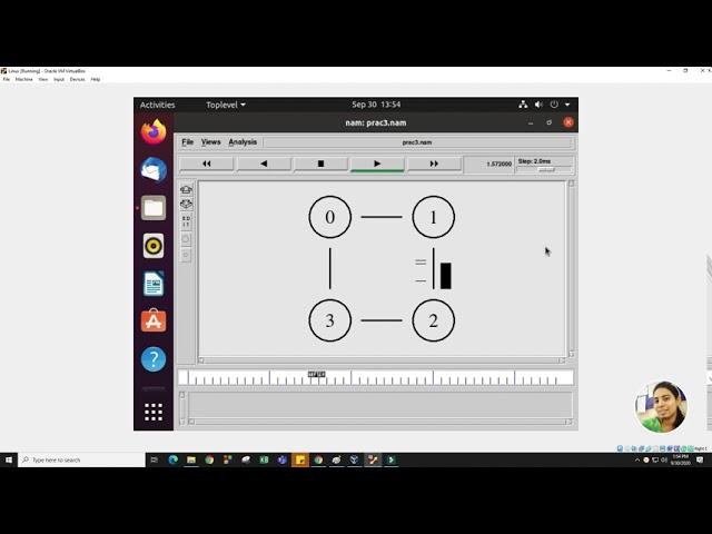 Dynamic Routing - Distance Vector using NS2