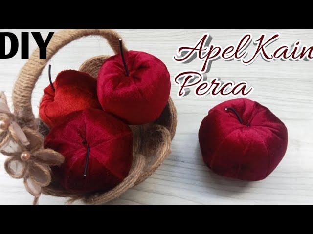 cara membuat hiasan buah apel dari kain perca|| how to make decorative apples from patchwork