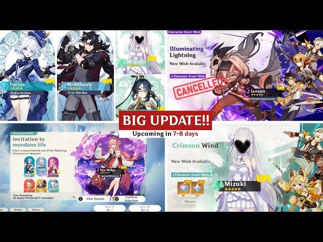 NEW UPDATE! Confirm 5.4 Banner BAD NEWS!, Iansan Cancel, Inazuma Chronicle Wish - Genshin Impact