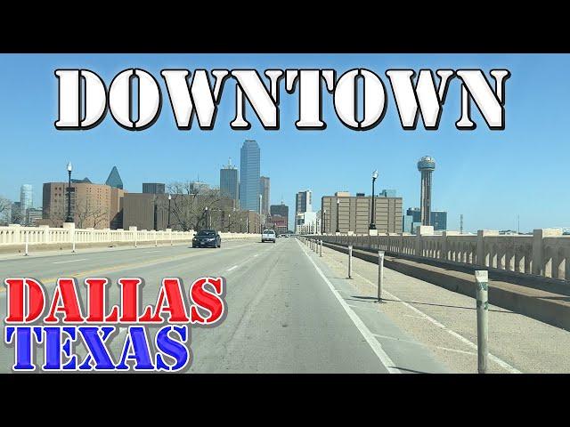 Dallas - Texas - 4K Downtown Drive