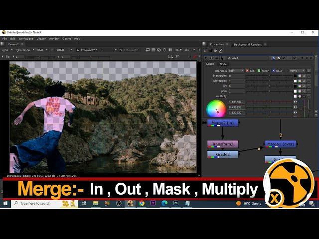 Nuke tutorial:-Secrets of the merge operation || secrets of compositing master the merge operation