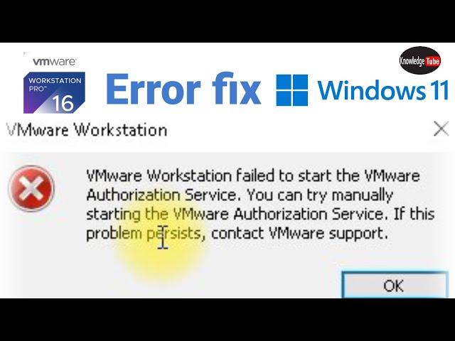 How do I fix VMware Workstation failed to start the VMware authorization service? in hindi easy way