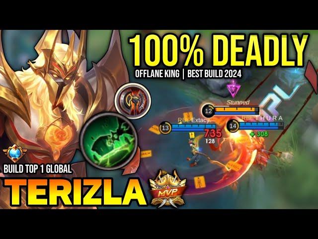 TERIZLA BEST BUILD 2024 | BUILD TOP GLOBAL TERIZLA GAMEPLAY | MOBILE LEGENDS