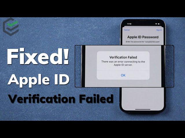 [Fixed!!] Verification Failed Apple ID | Error Connecting to Apple ID Server  2021