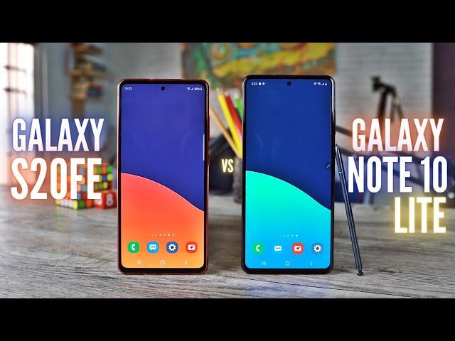 Samsung Galaxy S20 FE vs Note 10 Lite Full Comparison | Camera | Speed Test