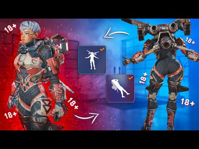 VALKYRIE NEW EMOTES +18 | APEX LEGENDS | ARSE, THICC