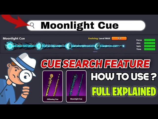  NEW CUE SEARCH FEATURE | HOW TO USE FULL EXPLAINED  | 8 BALL POOL NEW UPDATE | 8 BALL POOL |