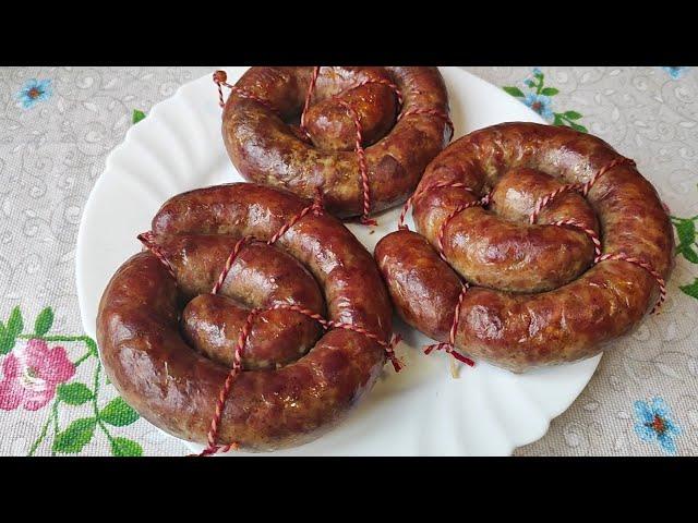 КОЛБАСА ДОМАШНЯЯ ЖАРЕНАЯ ОЧЕНЬ БЫСТРО И ВКУСНО