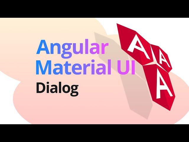 Angular Material UI: Dialog