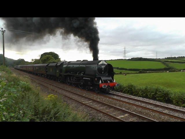 46233 Duchess of Sutherland destroys Hemerdon with the Royal Duchy 07/08/16