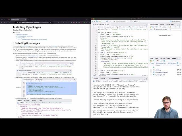 Data Science with R: Installation and setup - R packages (3/3)
