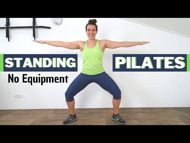 30 Minute STANDING PILATES Workout – Fun and Effective Toning & Stretching Exercises