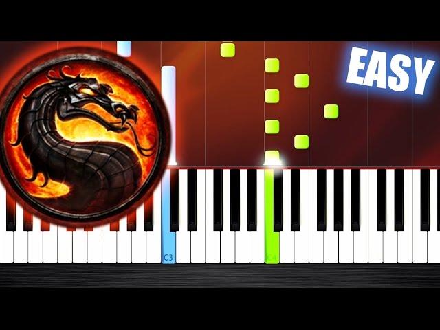 Mortal Kombat Theme - EASY Piano Tutorial by PlutaX