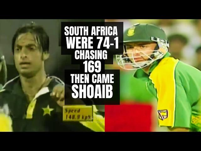 Shoaib Akhtar's One of the Best Cricket Bowling Performance | Match Turning Fast Bowling | Pak vs SA