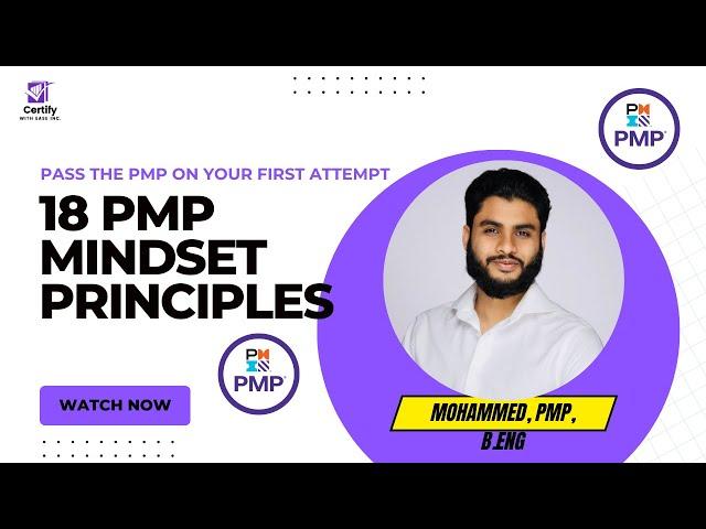 18 PMP Mindset Principles