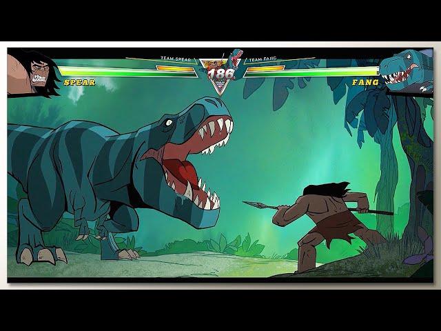 Spear x Fang vs Mammoth Herd & Mega Snake with Healthbars