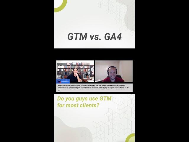 GTM versus GA4 #ppc #googleads #gtm #ga4 #adwords #business #marketing