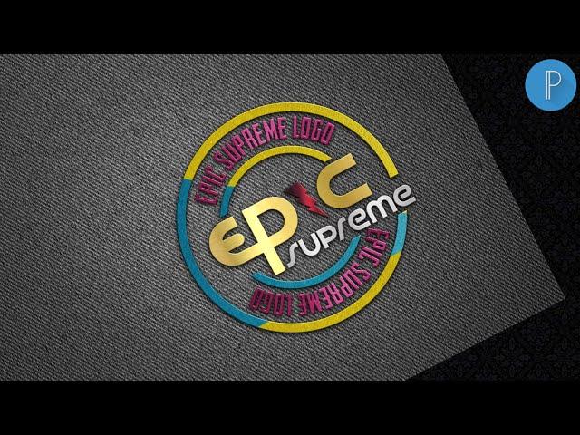 Epic supreme logo design-Pixellab logo design tutorial[Vandy Design]