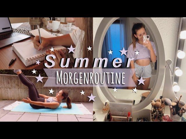 SUMMER MORNING ROUTINE // Sport, planning, früh aufstehen, produktiv, skincare, motivation / vlog