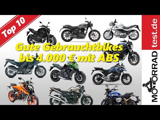 Top 10 used bikes with ABS up to 4,000 euros | our tips for you